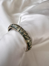 Yeşil Mineli Kelepçe Bileklik