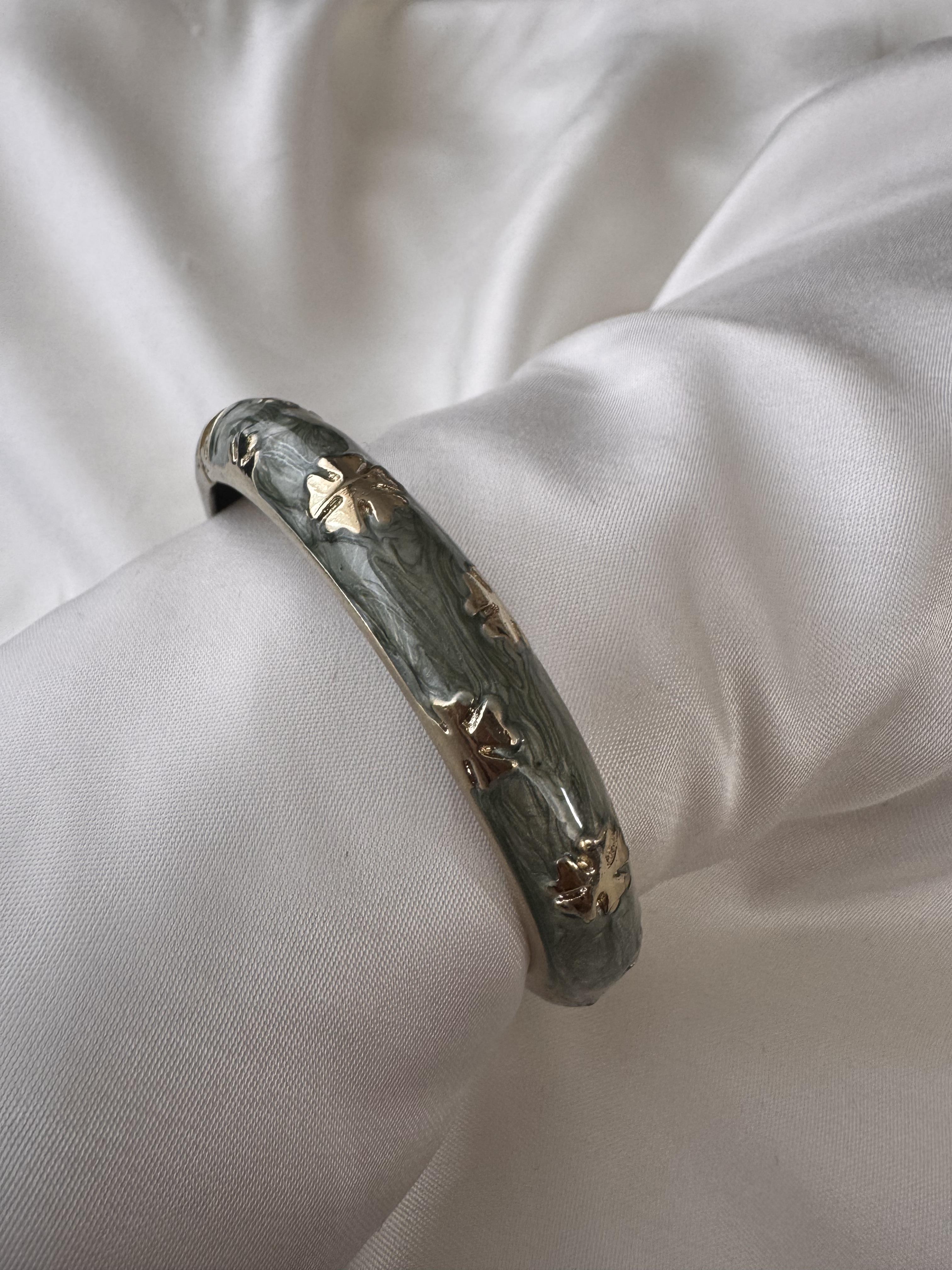 Mint Yeşili Mineli Kelepçe